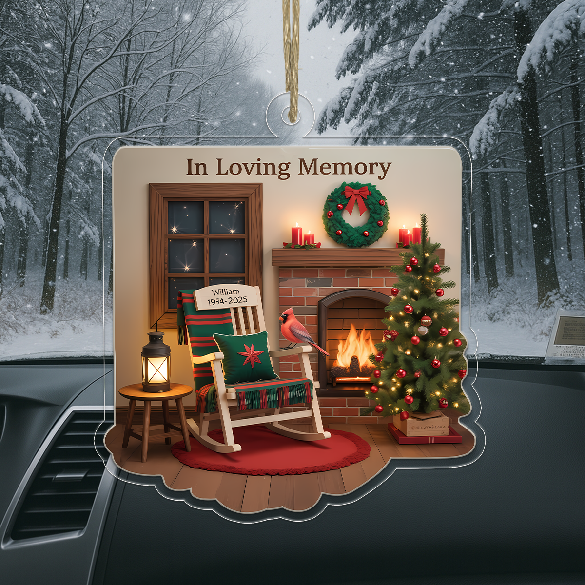 Personalized Memorial Sympathy Gifts Acrylic Ornament Christmas Gift