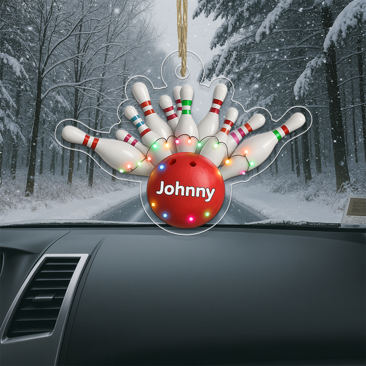 Custom Name Bowling Christmas