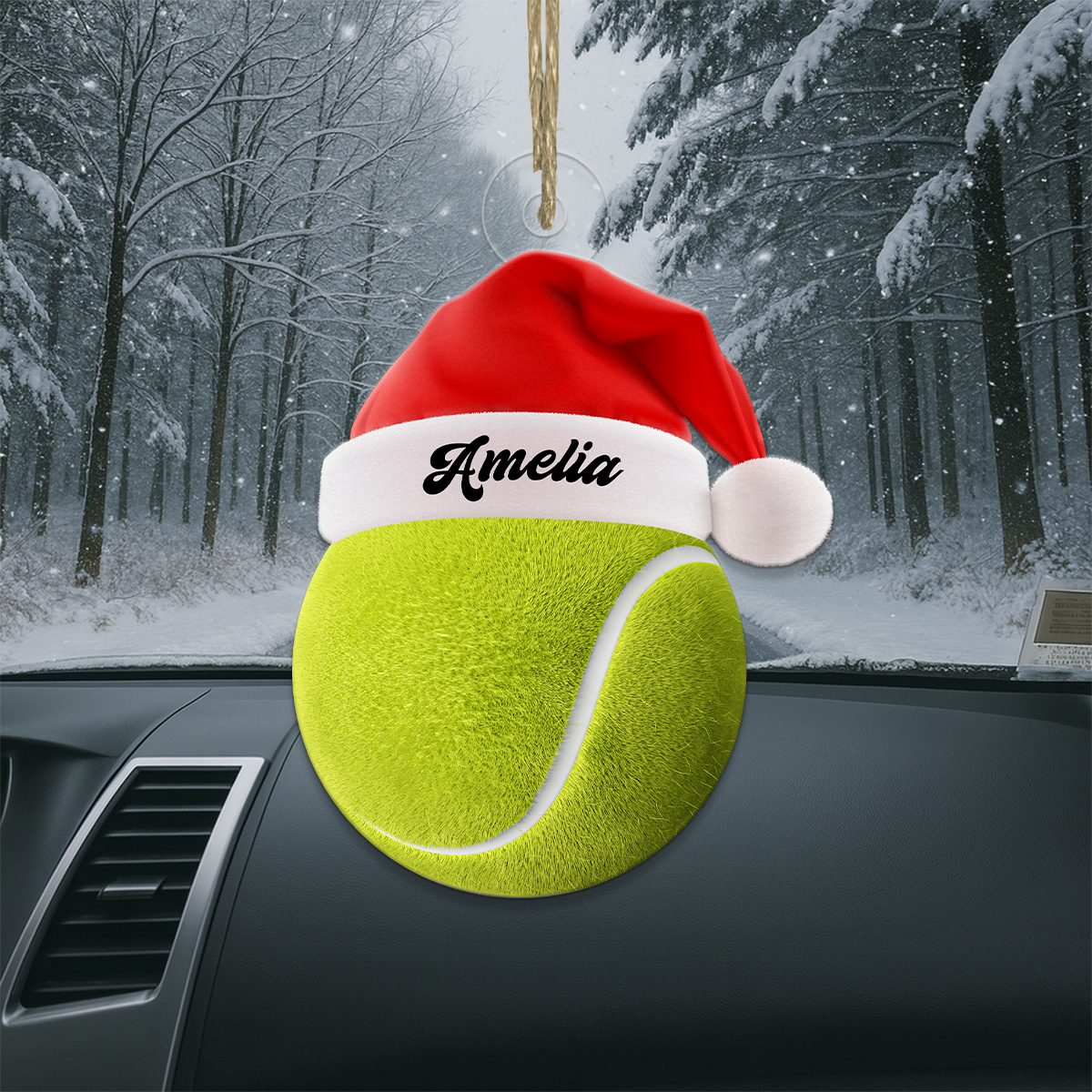 Personalized Tennis Acrylic Ornament Christmas Gift