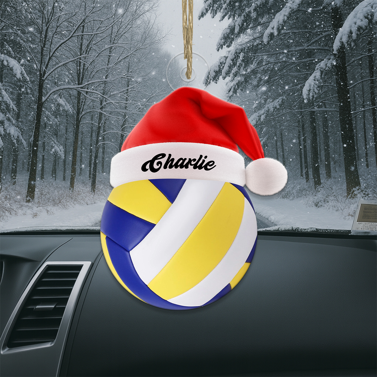 Personalized  Volleyball Acrylic Ornament Christmas Gift