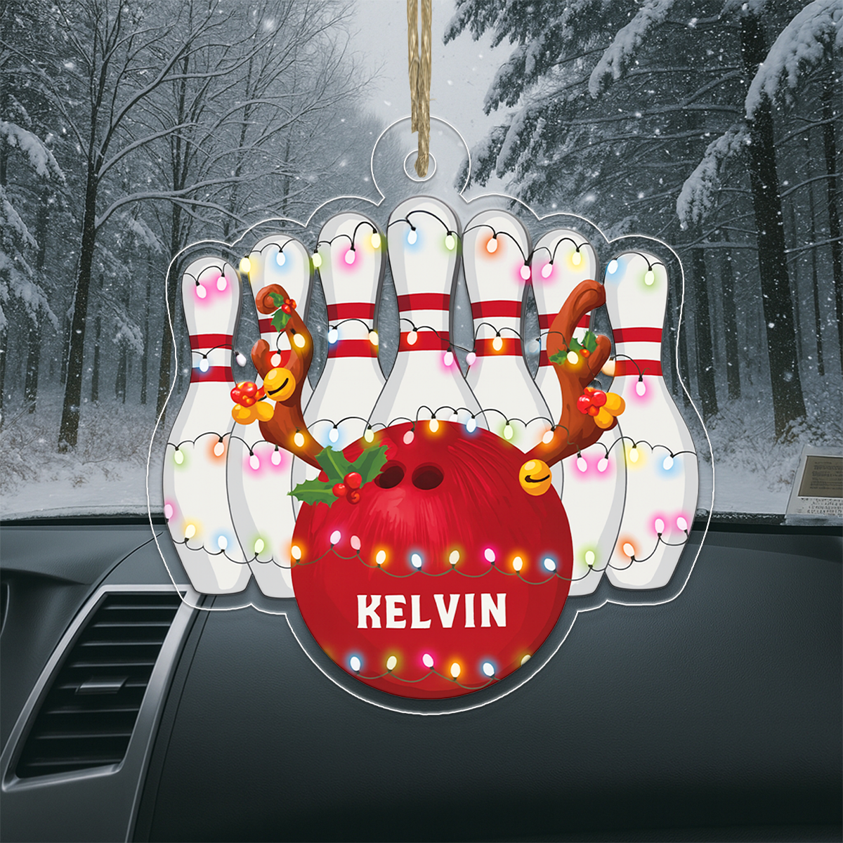 Custom Name Bowling Christmas2