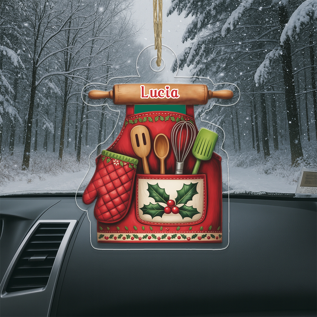 Custom Name Baker Xmas Acrylic Ornament Christmas Gift