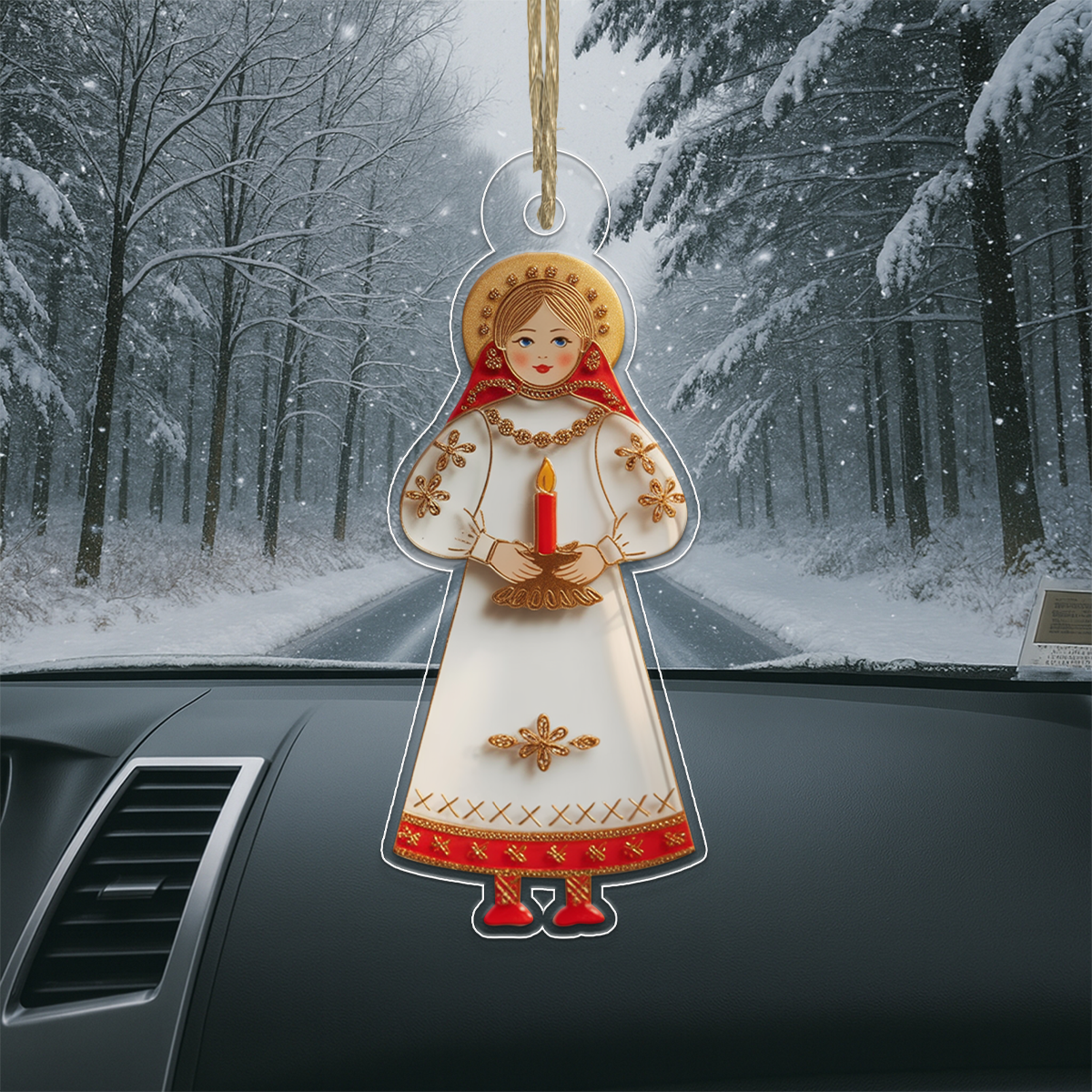 St. Lucia Ornament Acrylic Ornament Christmas Gift