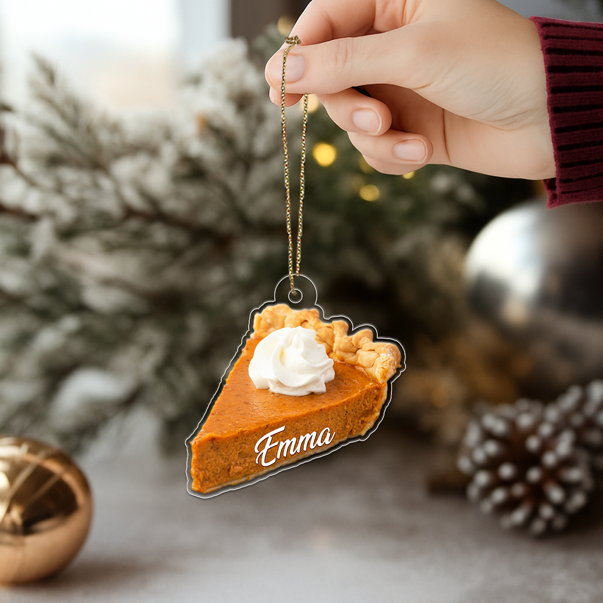 Pumpkin Pie Fall Gift Acrylic Ornament Christmas Gift