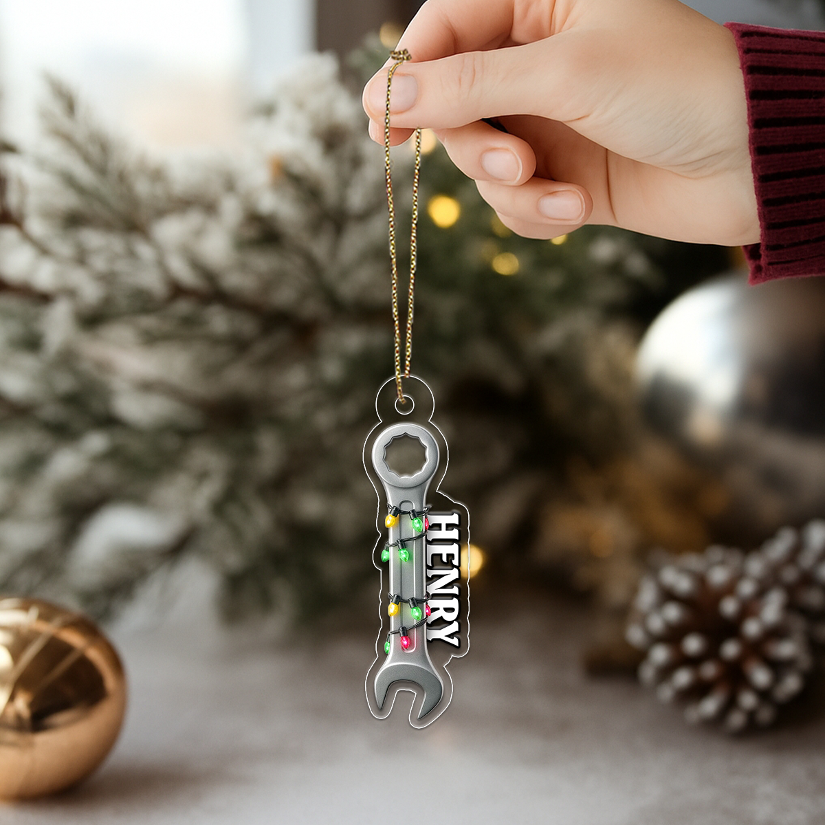 Custom Name Wrench Plumber Christmas For Handyman