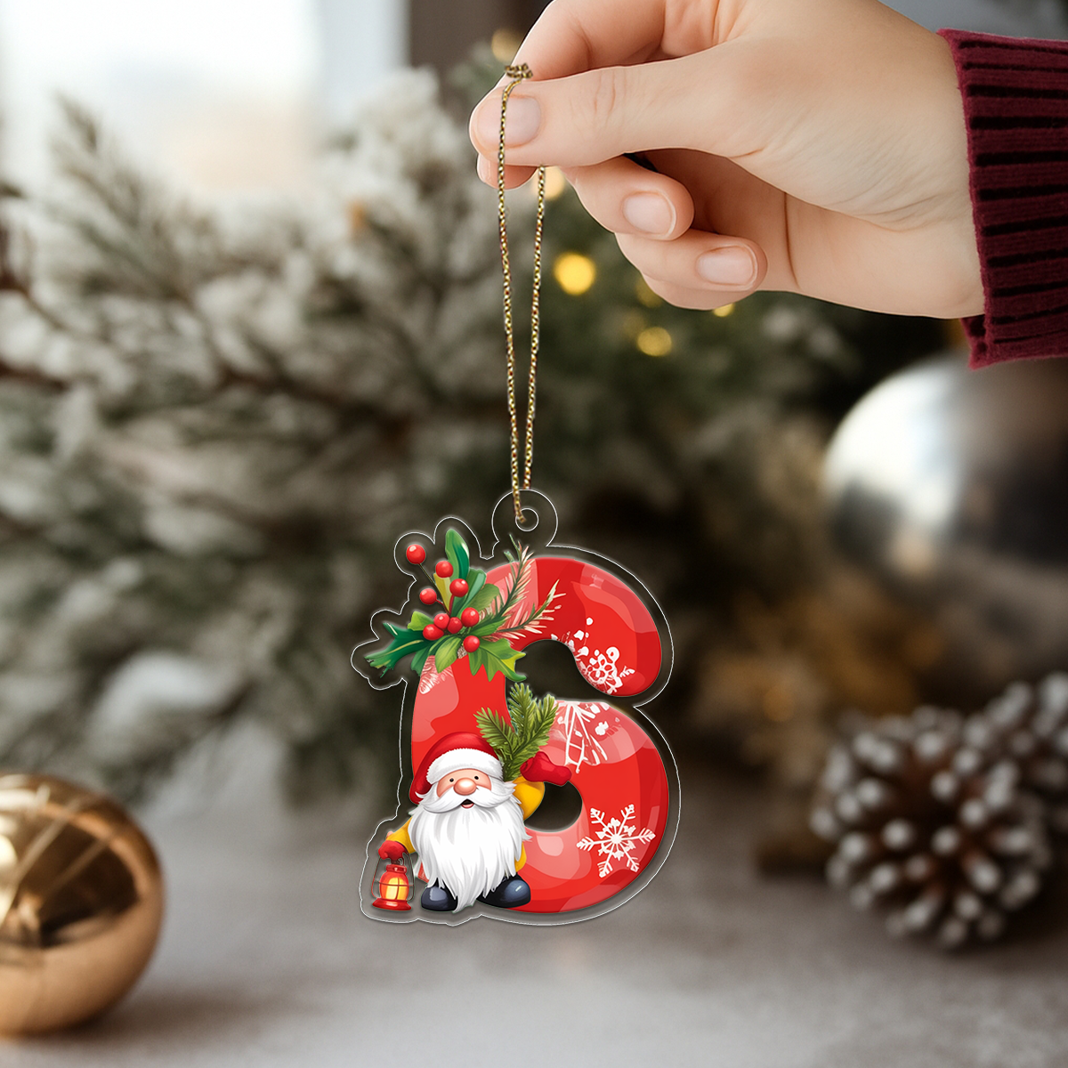 Letter G Acrylic Ornament 1 Acrylic Ornament Christmas Gift