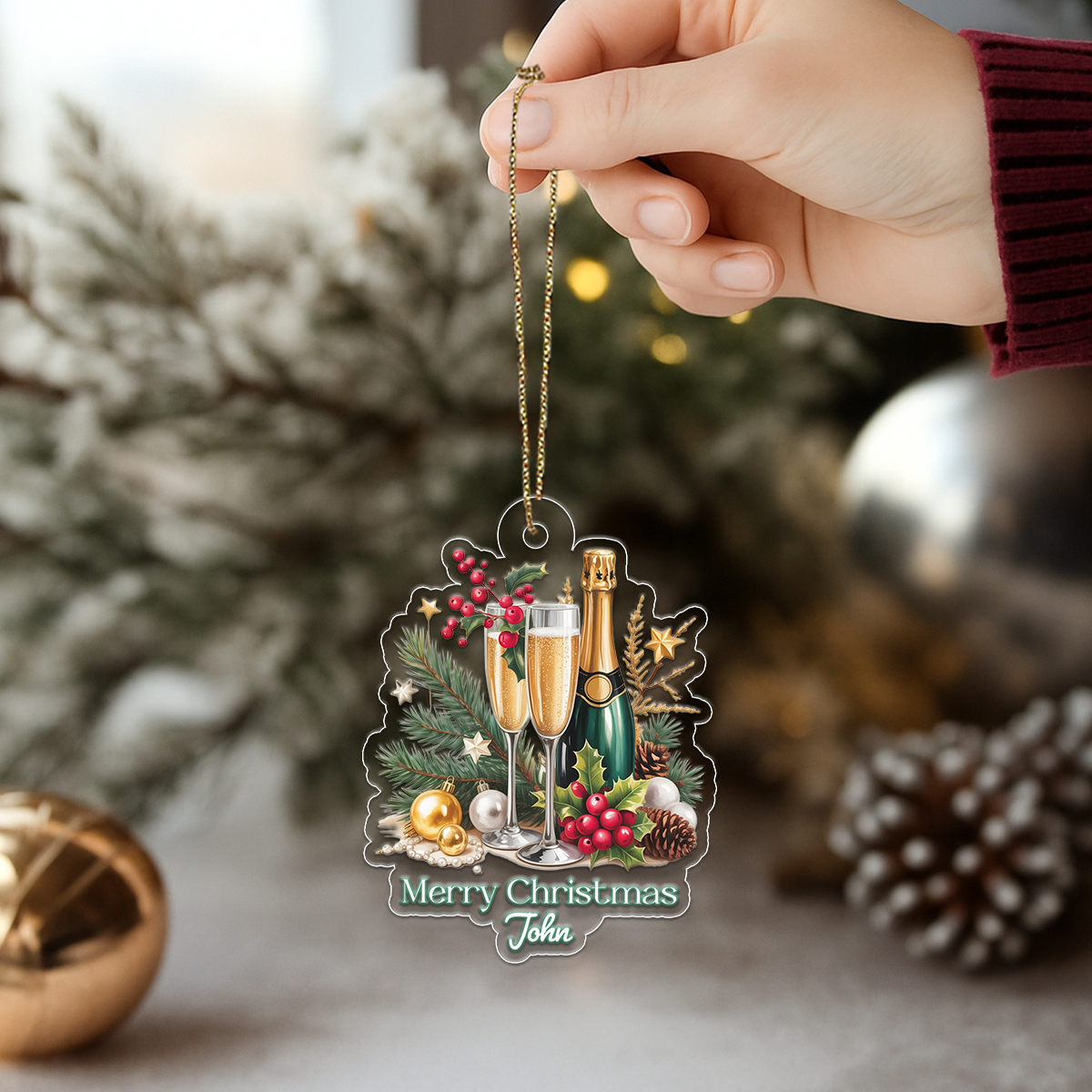 Custom Name Champagne Drink Lover