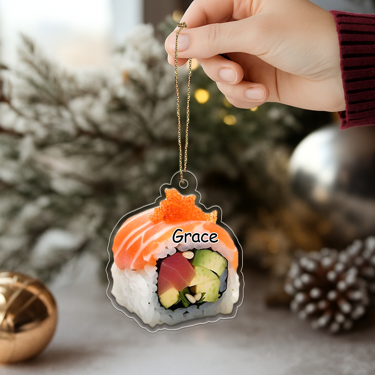 Custom Name Sushi Christmas 3
