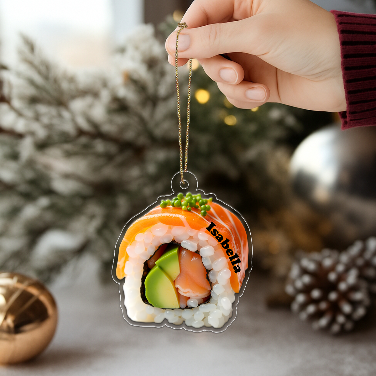 Custom Name Sushi Christmas 2