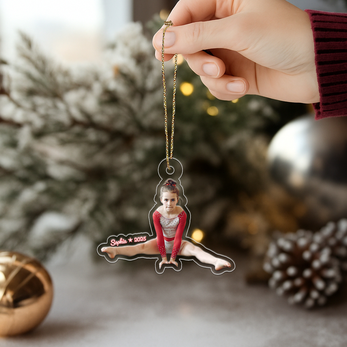 Custom Photo Gymnastics Xmas