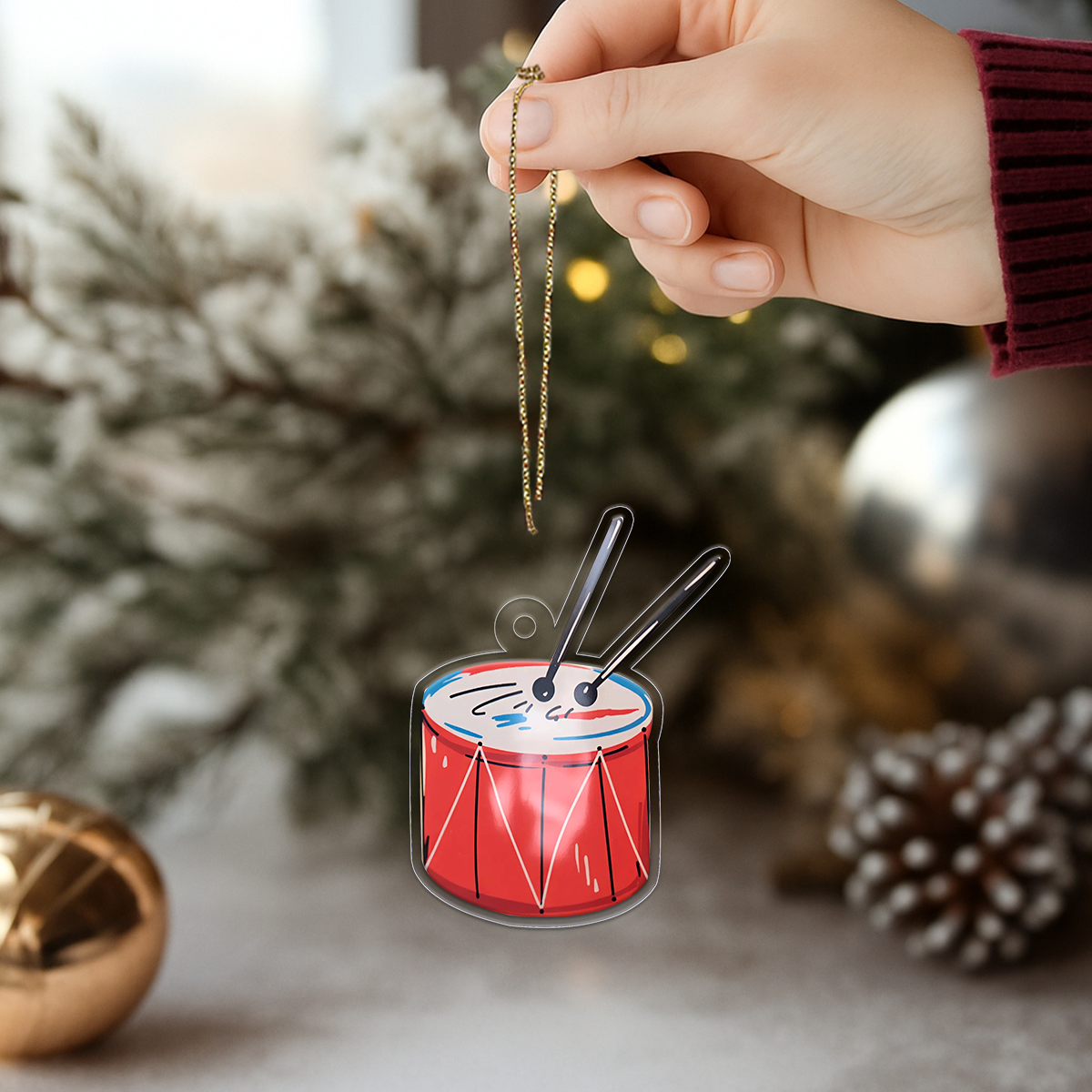 Drum Acrylic Ornament