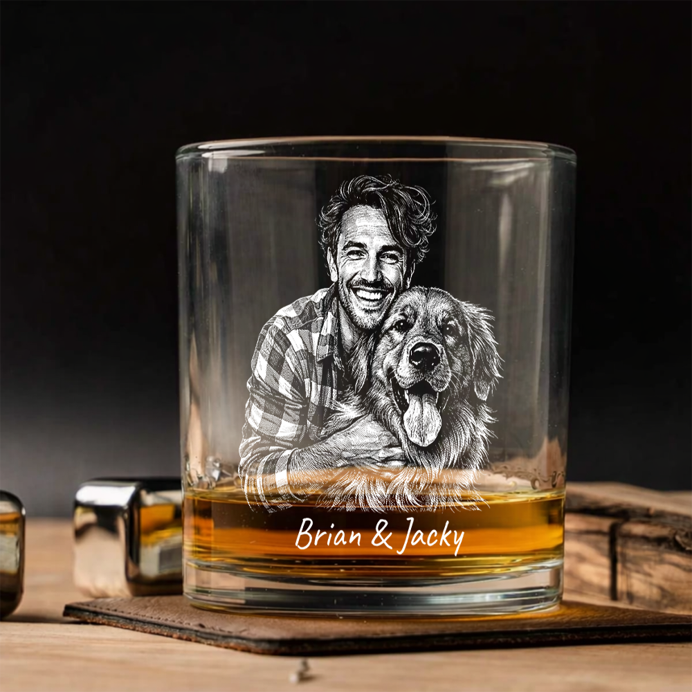 Custom Photo Your Pet Memorial Wine Glass, Personalized Dog Cat Loss Gift THUC99