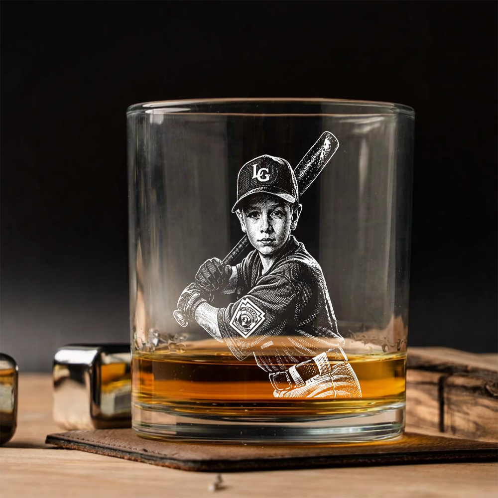 Custom Photo Your Son Baseball Wine Glass, Personalized Baseball Mom Gift THUC99