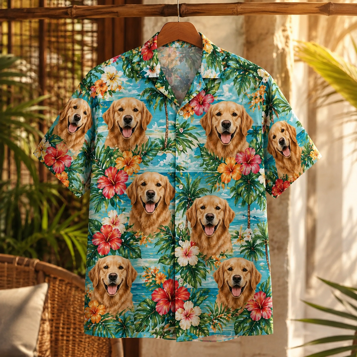 Custom Photo Dog Hawaiian Shirt, Personalized Hawaiian Shirt, Dog Lover Vacation Gift For Dog