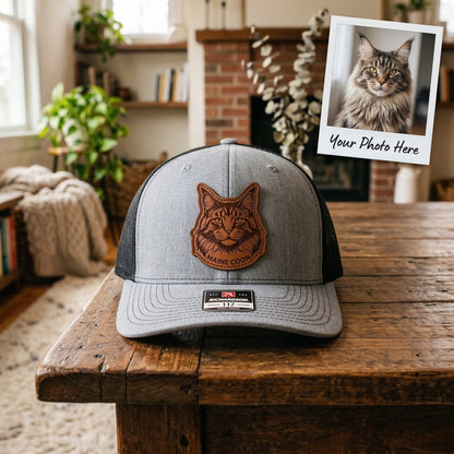 Custom Cat Photo Trucker Hat – Photo Cat Hat | Cat Memorial Gifts | Gift For Cat Lovers