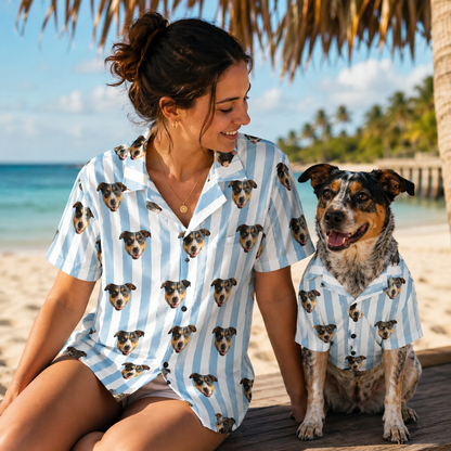 Custom Photo Dog Hawaiian Shirt, Personalized Hawaiian Shirt, Dog Lover Vacation Gift For Dog