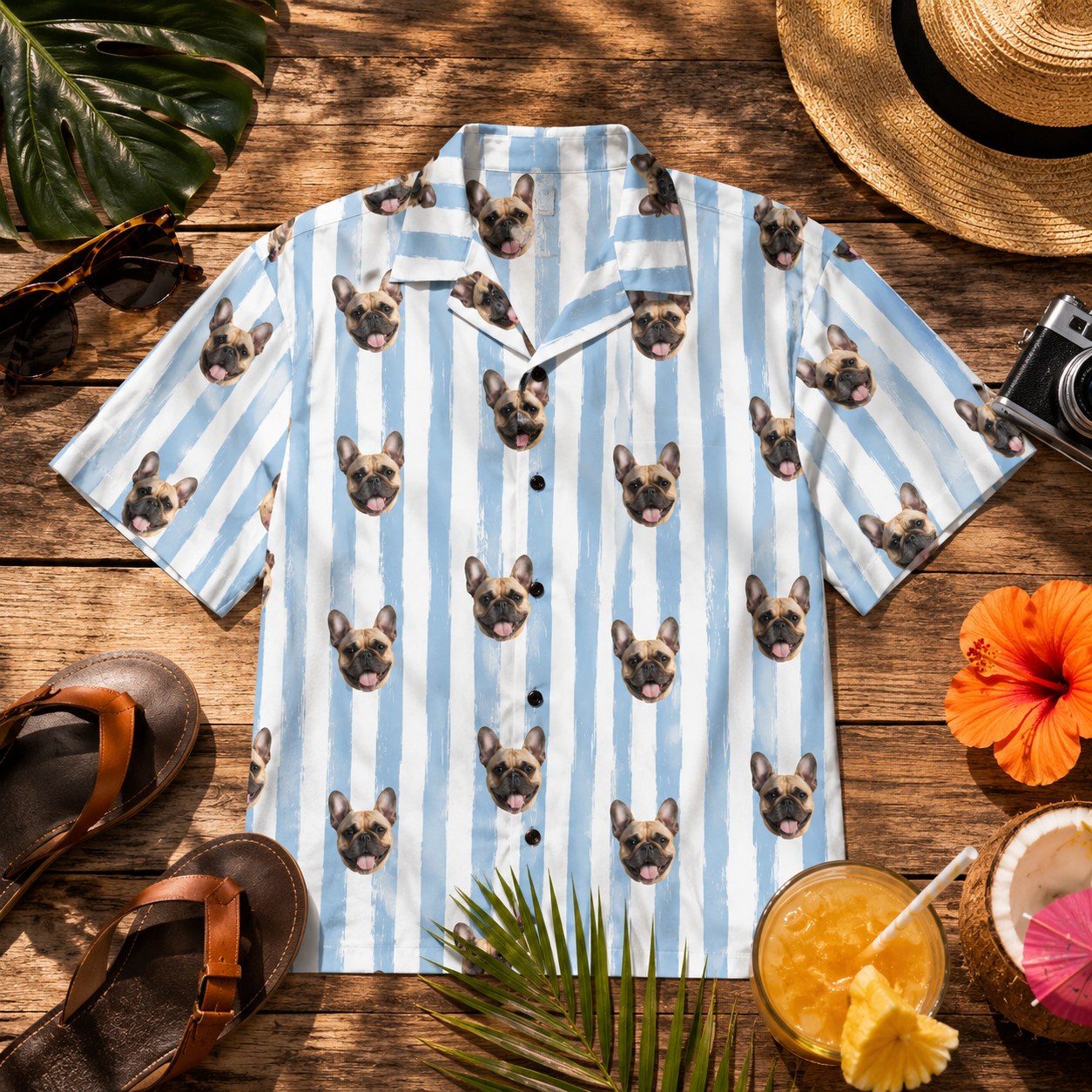 Custom Photo Dog Hawaiian Shirt, Personalized Hawaiian Shirt, Dog Lover Vacation Gift For Dog