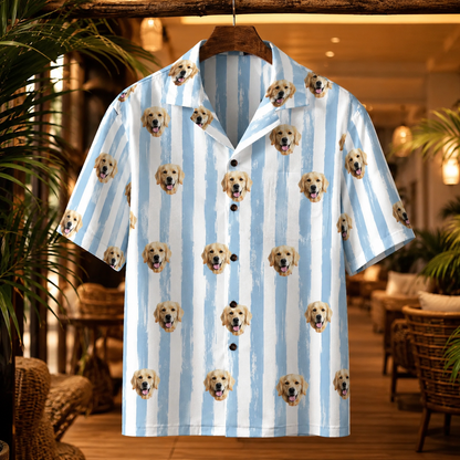 Custom Photo Dog Hawaiian Shirt, Personalized Hawaiian Shirt, Dog Lover Vacation Gift For Dog