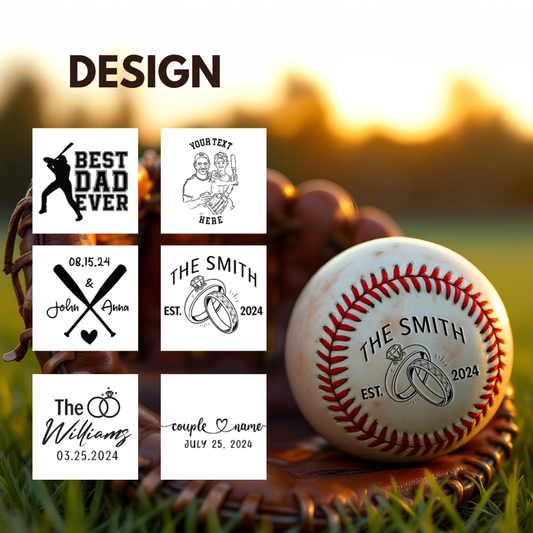 TNBA016 Custom Baseball Ball, Fathers Day Gifts, Baseball Gifts, Custom Photo Baseball, Wedding Gifts, Groomsmen Gifts, Father of the Bride