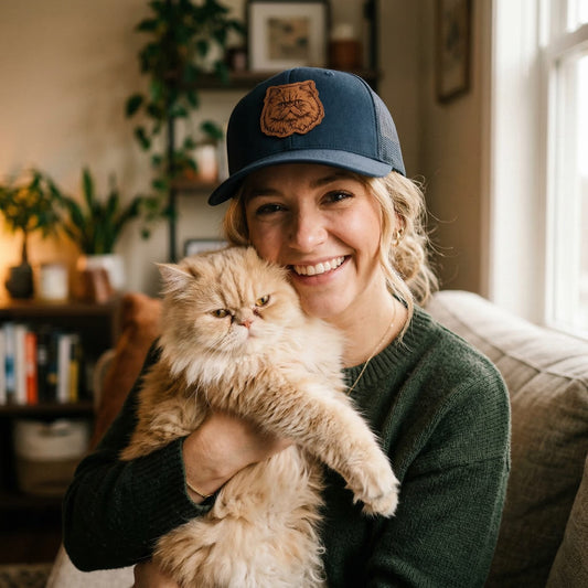 Custom Photo Cat Hat – Photo Cat Trucker Hat | Cat Memorial Gifts | Gift For Cat Lovers