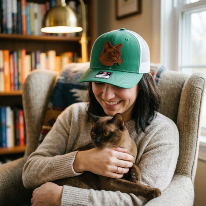 Custom Cat Photo Trucker Hat – Photo Cat Hat | Cat Memorial Gifts | Gift For Cat Lovers