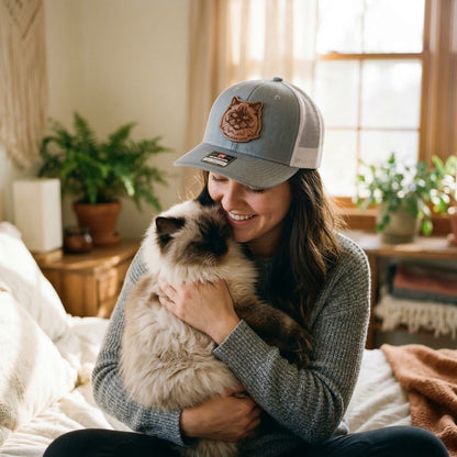 Custom Cat Photo Trucker Hat – Photo Cat Hat | Cat Memorial Gifts | Gift For Cat Lovers