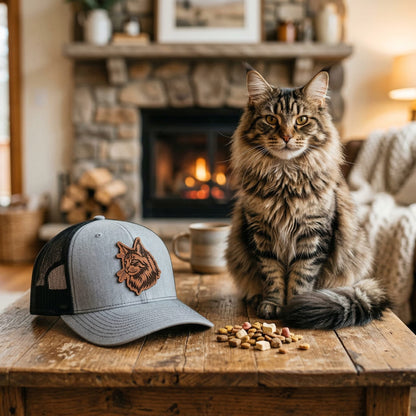 Custom Cat Photo Trucker Hat – Photo Cat Hat | Cat Memorial Gifts | Gift For Cat Lovers