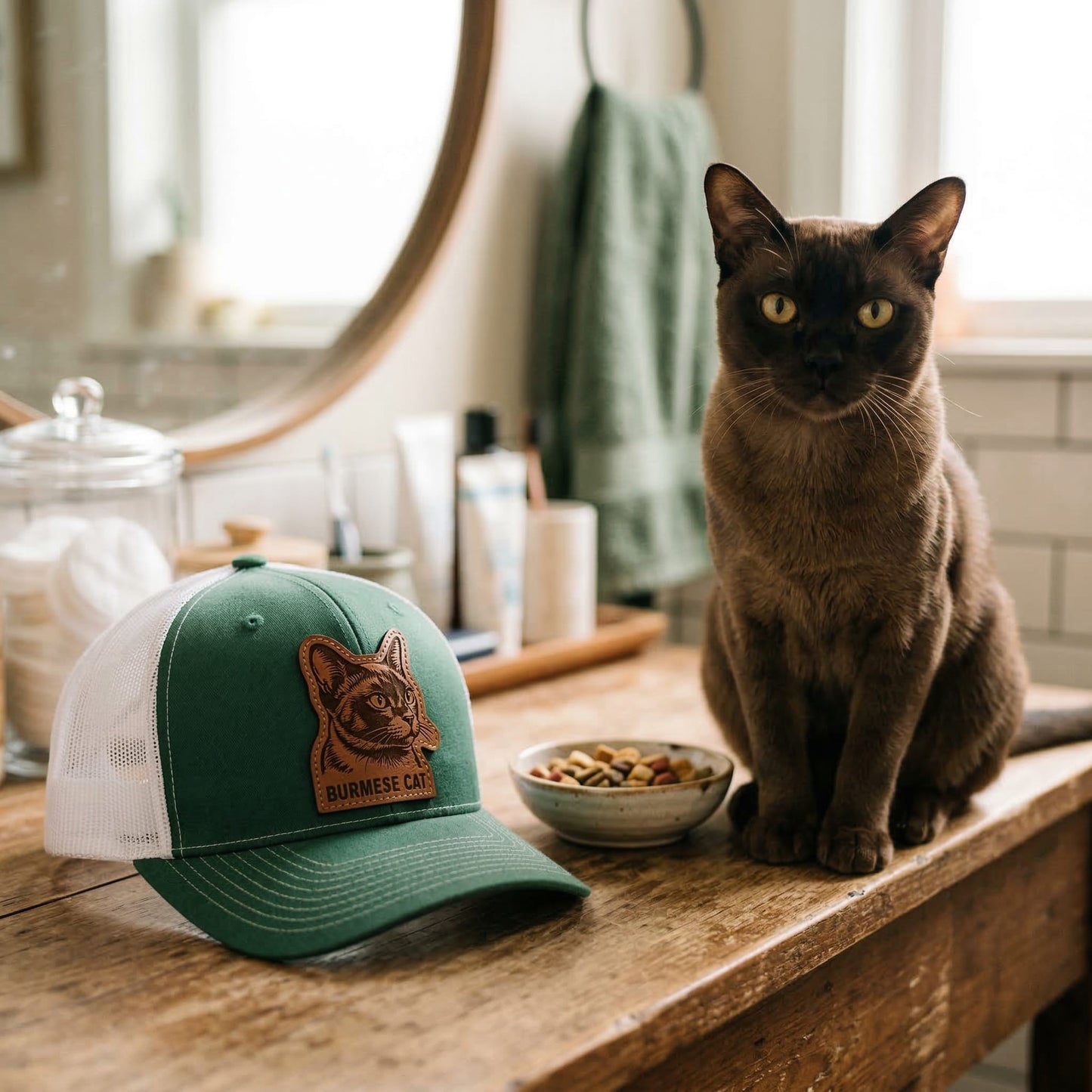 Custom Photo Cat Hat – Photo Cat Trucker Hat | Cat Memorial Gifts | Gift For Cat Lovers