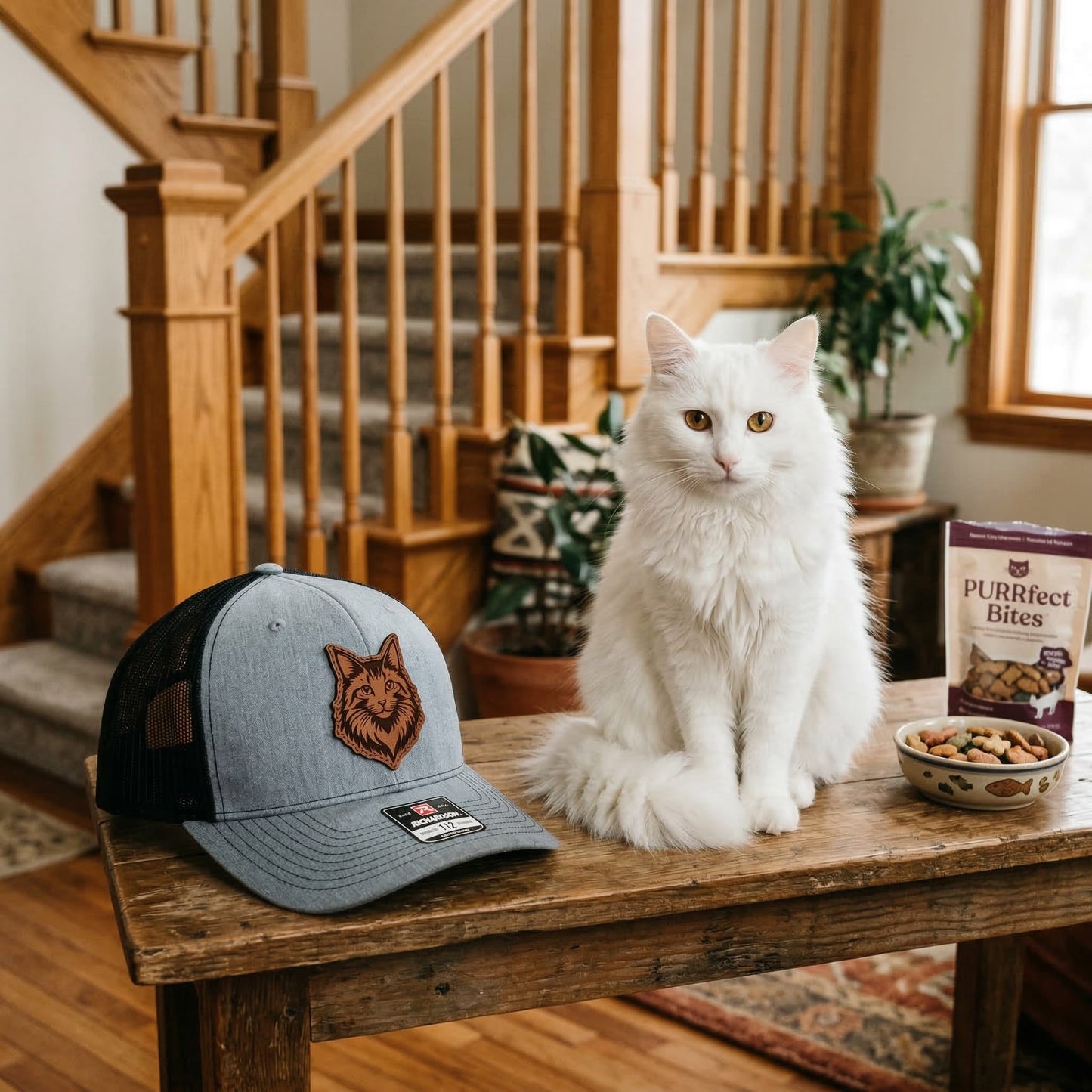 Custom Photo Cat Hat – Photo Cat Trucker Hat | Cat Memorial Gifts | Gift For Cat Lovers