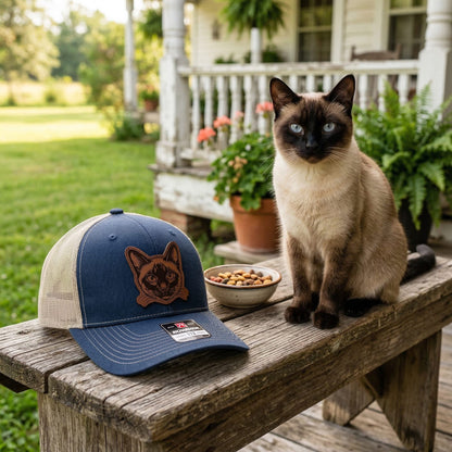 Custom Cat Photo Trucker Hat – Photo Cat Hat | Cat Memorial Gifts | Gift For Cat Lovers