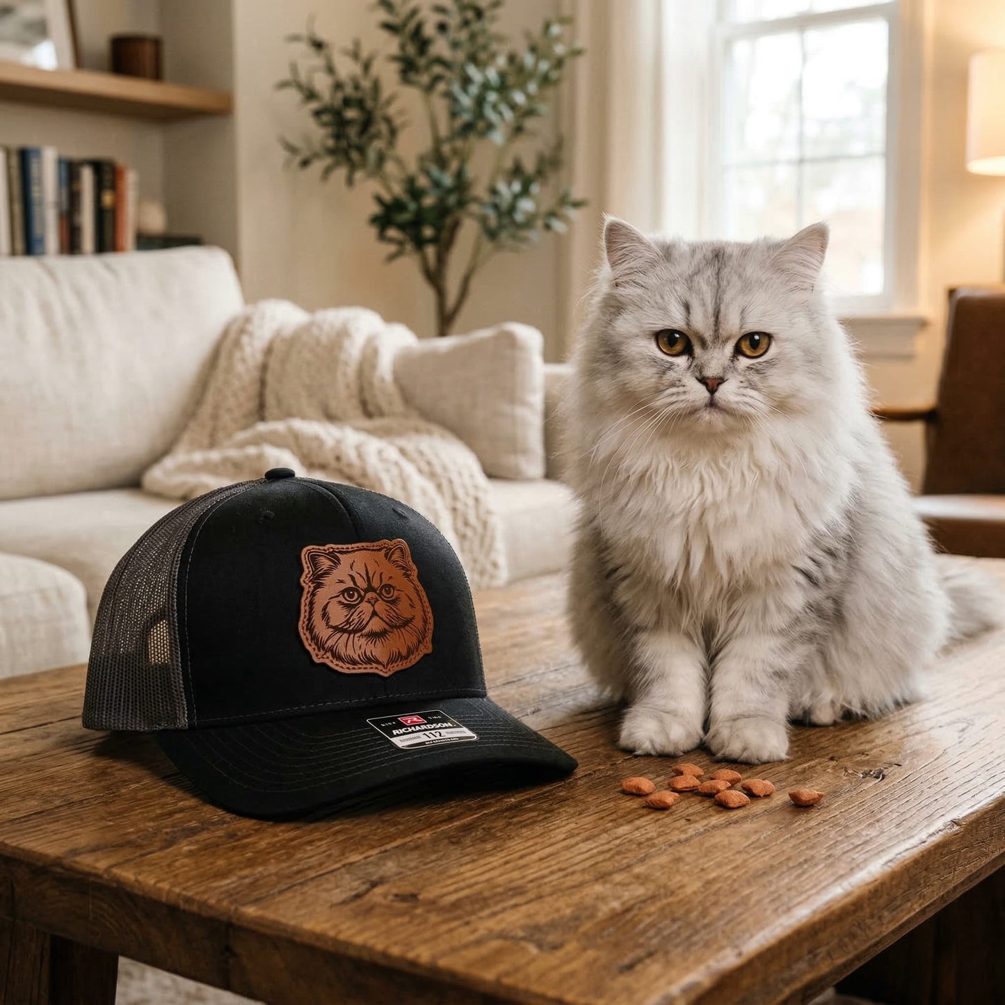 Custom Cat Photo Trucker Hat – Photo Cat Hat | Cat Memorial Gifts | Gift For Cat Lovers