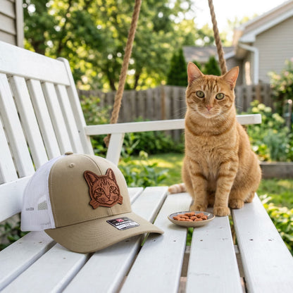 Custom Cat Photo Trucker Hat – Photo Cat Hat | Cat Memorial Gifts | Gift For Cat Lovers