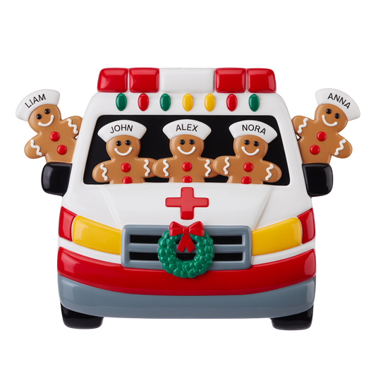 Custom Ambulance Team Gingerbread