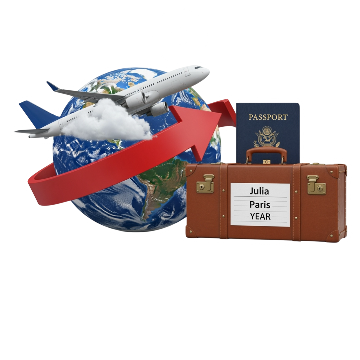 Custom Name Airplane For Pilot, Travel