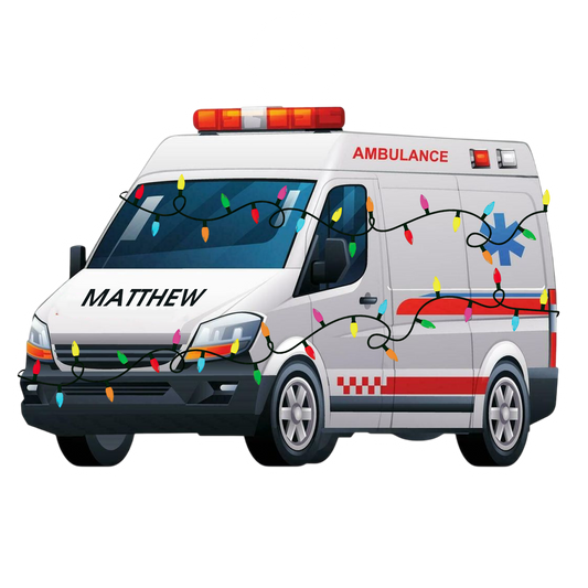 Custom Name Ambulance Car