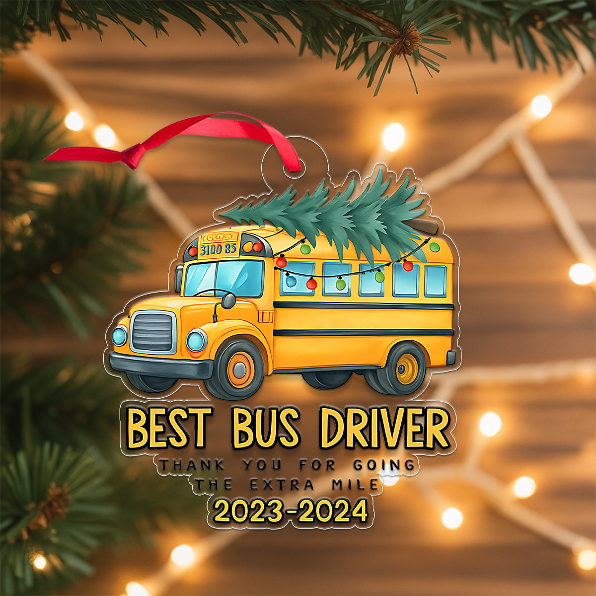 Custom Name And Year Best Bus Driver