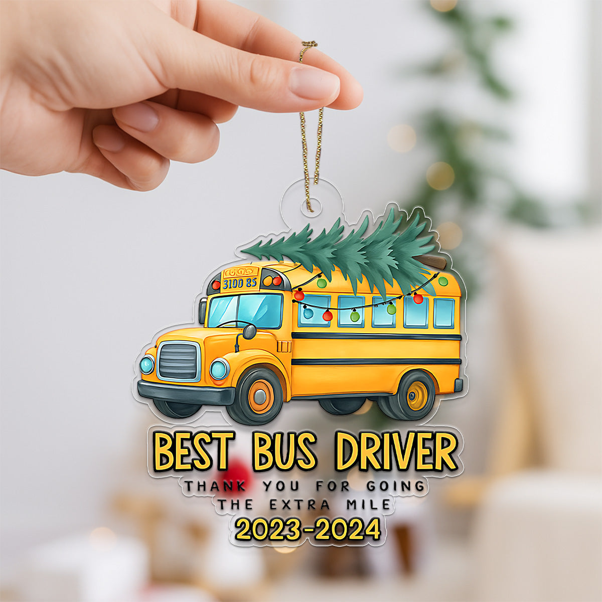 Custom Name And Year Best Bus Driver