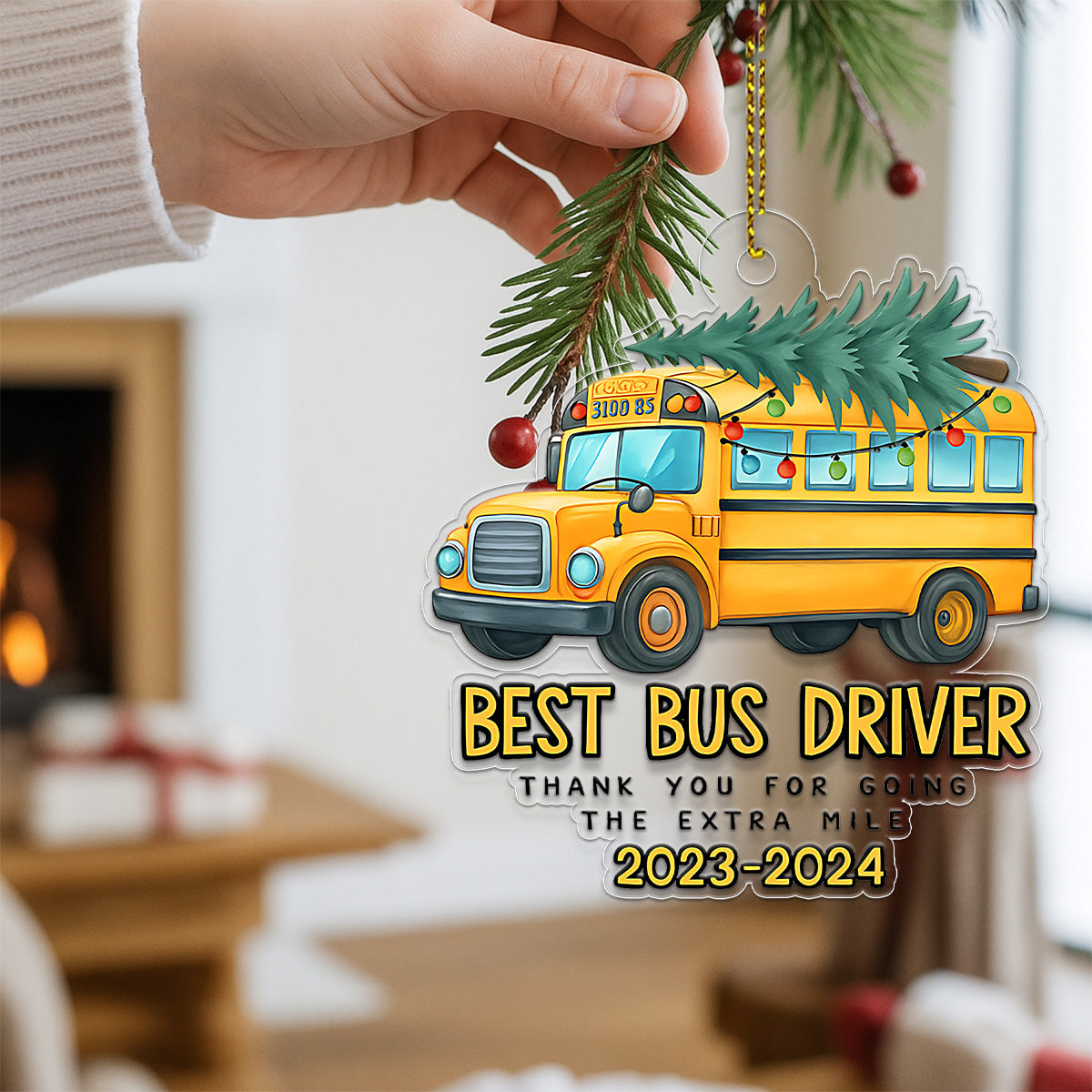 Custom Name And Year Best Bus Driver