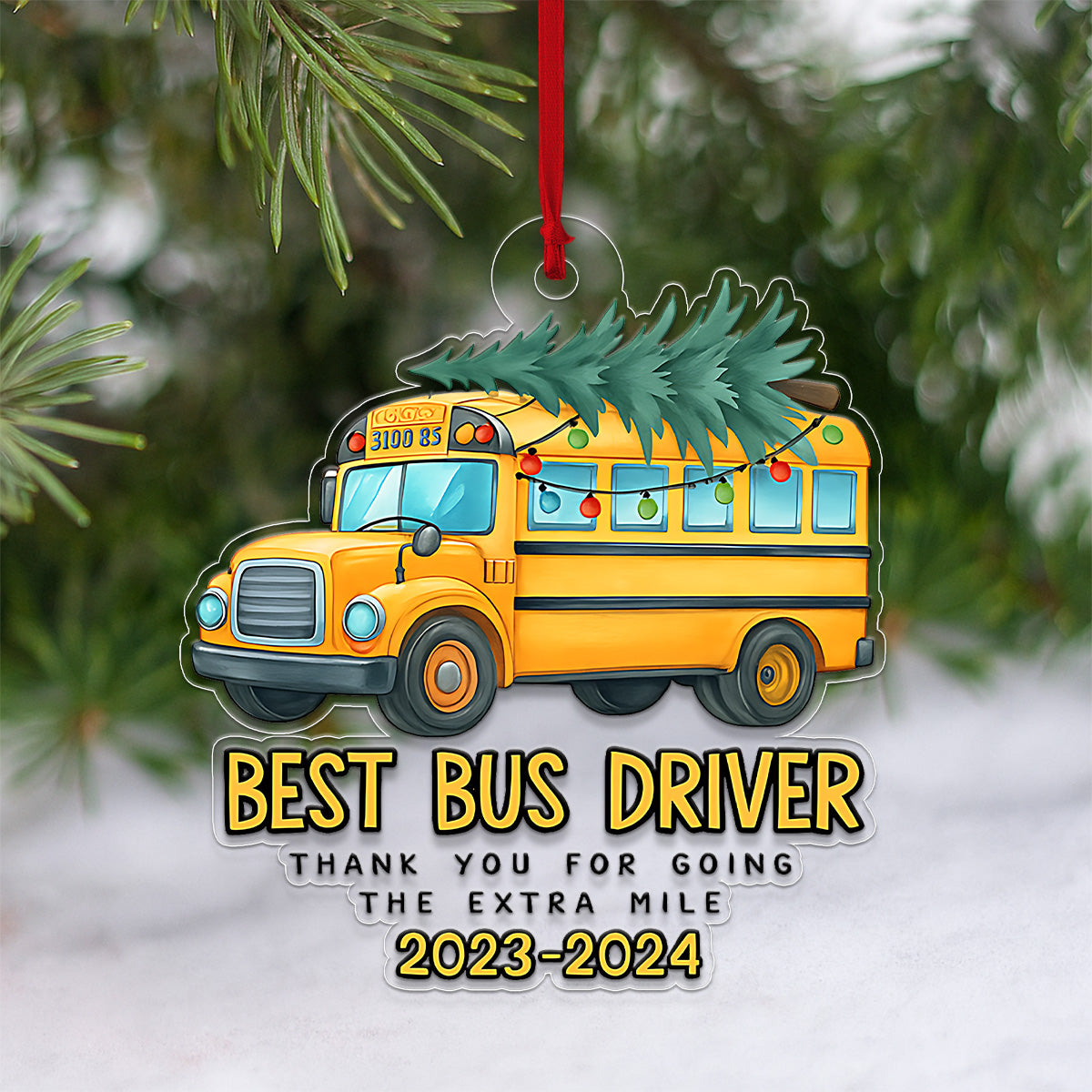 Custom Name And Year Best Bus Driver