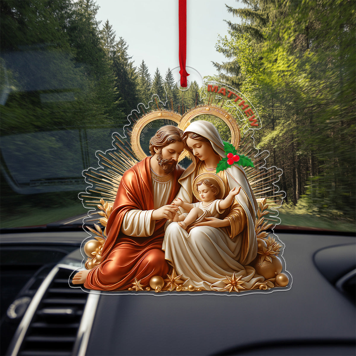 Custom Name Baby Jesus Acrylic Ornament Christmas Gift