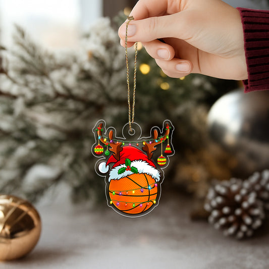 Custom Name Basketball Christmas Acrylic Ornament Christmas Gift