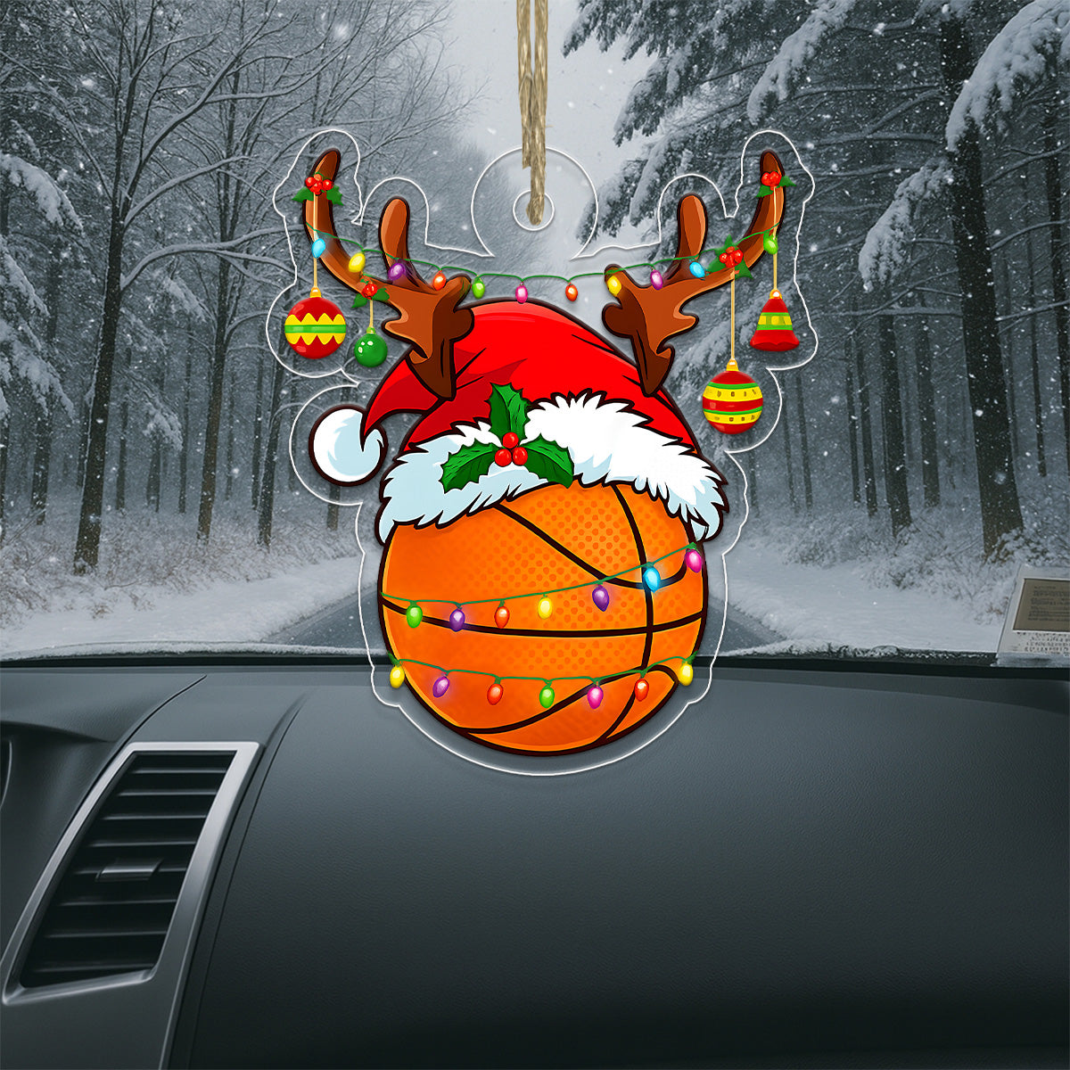 Custom Name Basketball Christmas Acrylic Ornament Christmas Gift