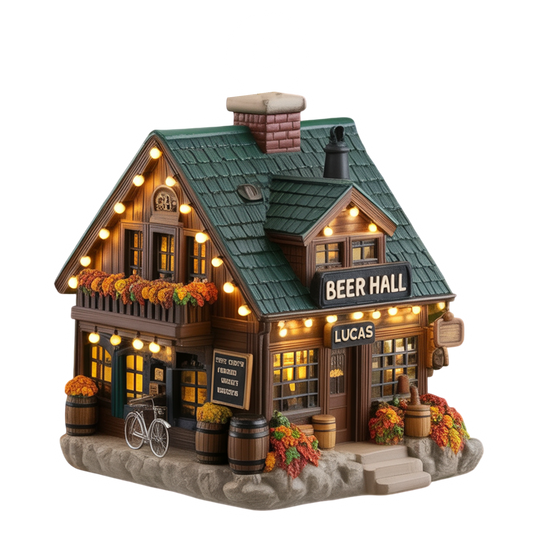 Custom Name Beer Hall Acrylic Ornament Christmas Gift