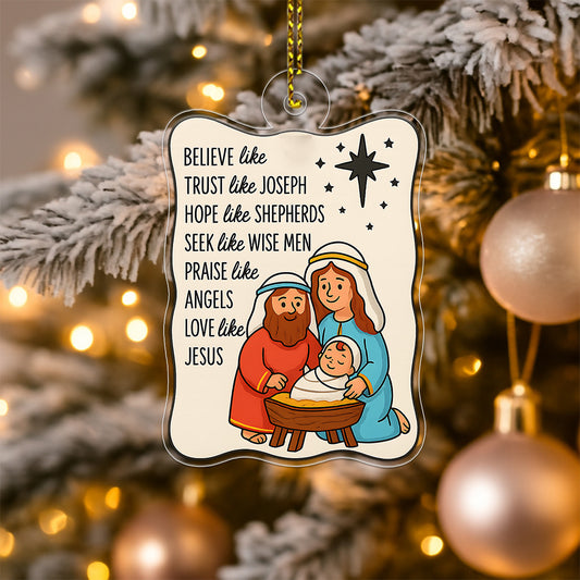 Custom Name Bible For Christian Acrylic Ornament Christmas Gift