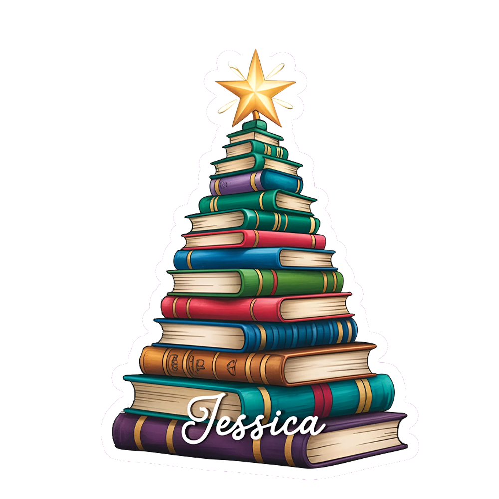 Custom Name Christmas Gift for Book Lovers, Teachers