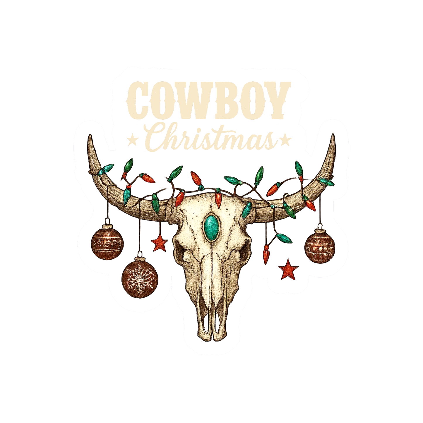 Custom Name Cowboy Christmas