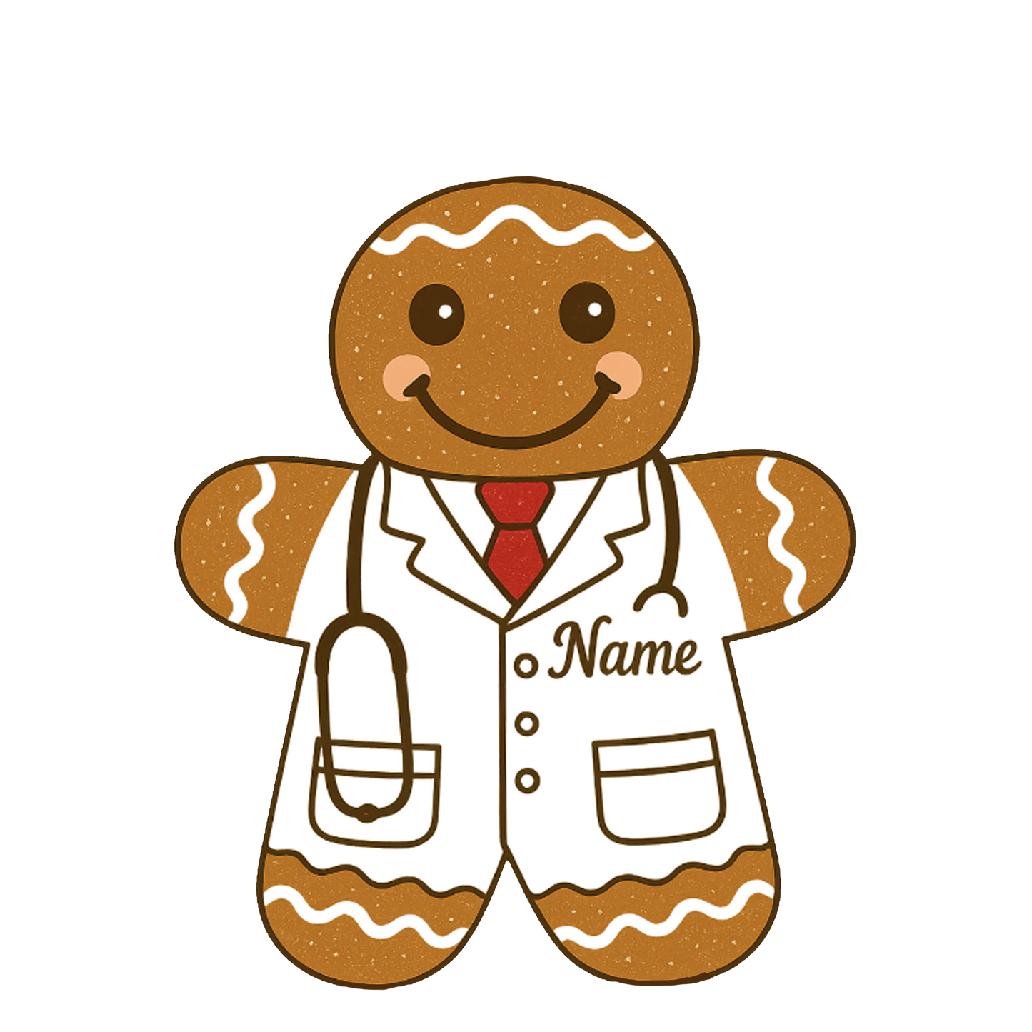 Custom Name Doctor Gingerbread Xmas