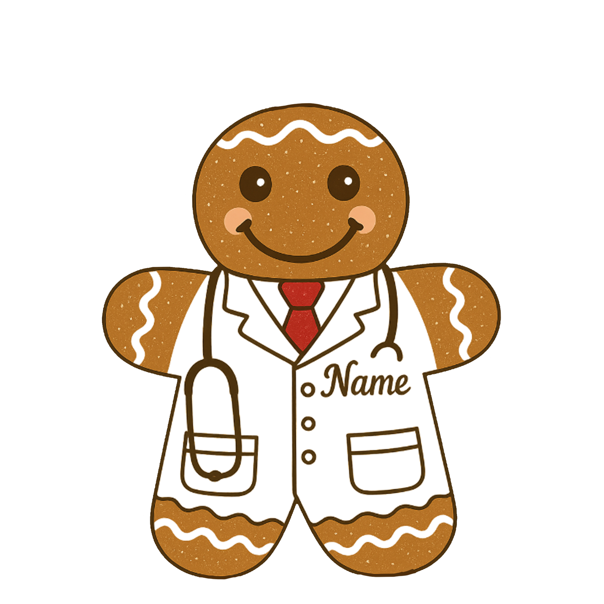 Custom Name Doctor Gingerbread Xmas