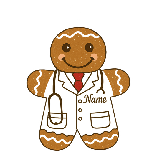 Custom Name Doctor Gingerbread Xmas