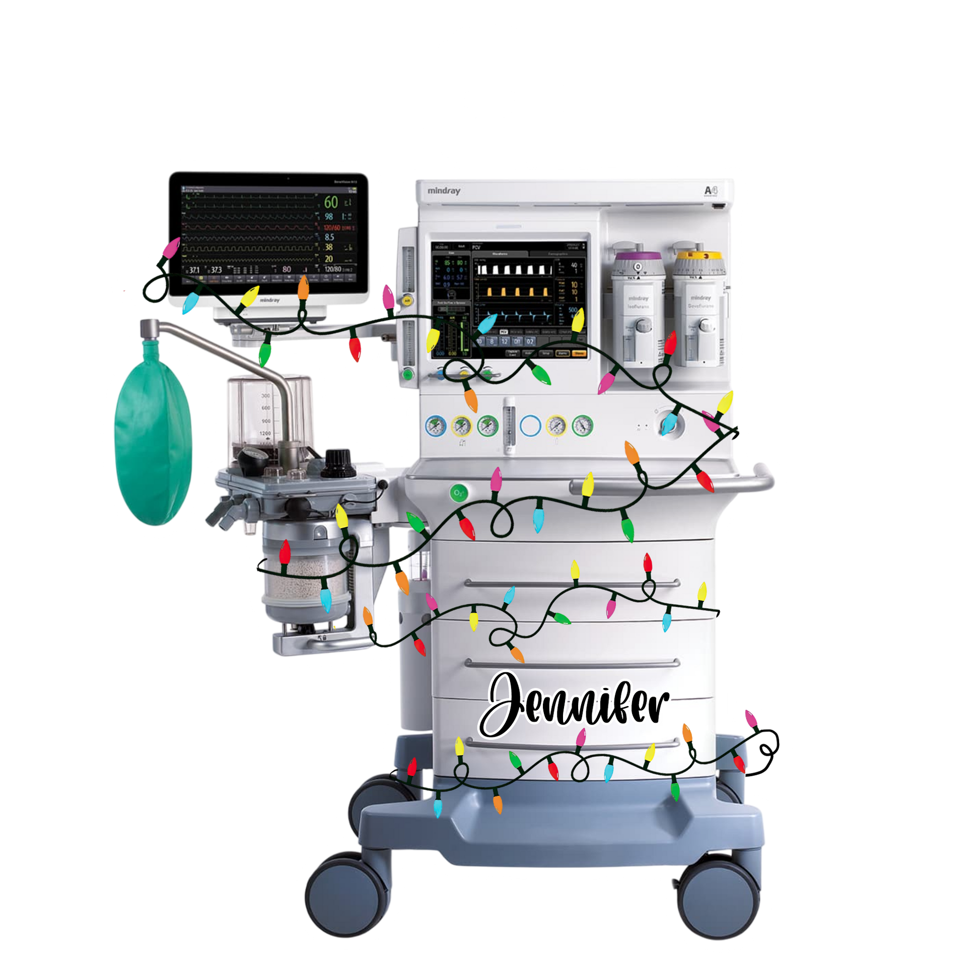 Custom Name Doctor Or Nurse Anesthesia Machine